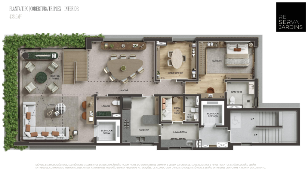 Planta Coberrtura Triplex – Inferior
