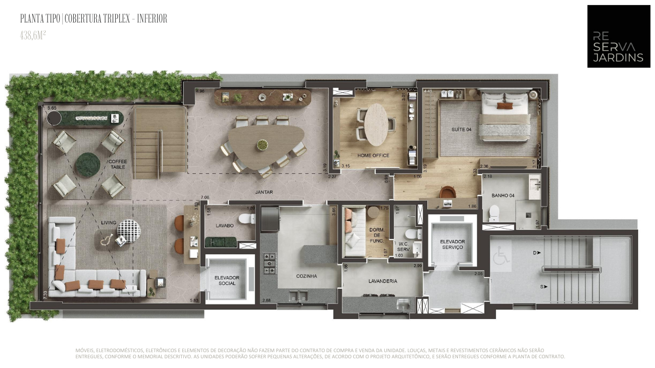 Planta Coberrtura Triplex – Inferior