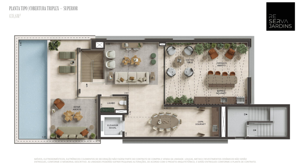 Planta Cobertura Triplex – Superior