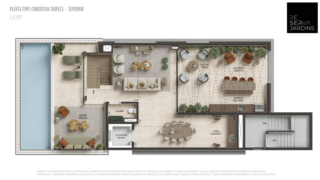 Planta Cobertura Triplex – Superior