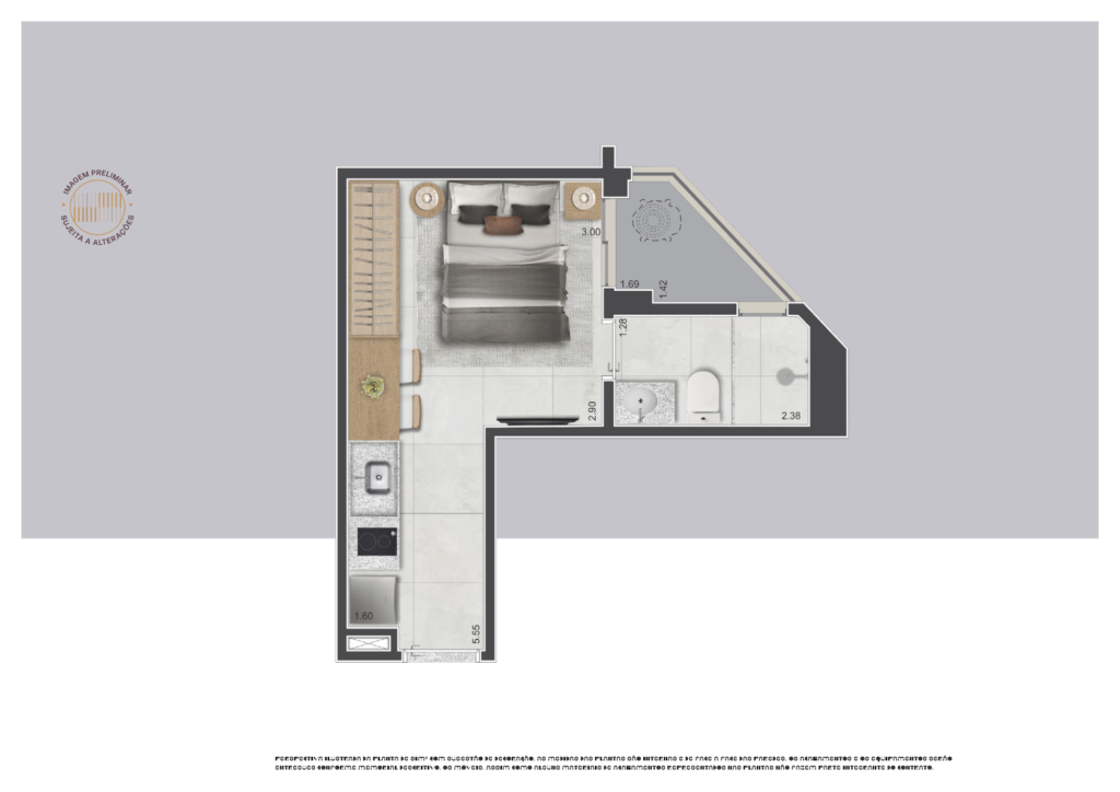 Planta Planta – 21m²