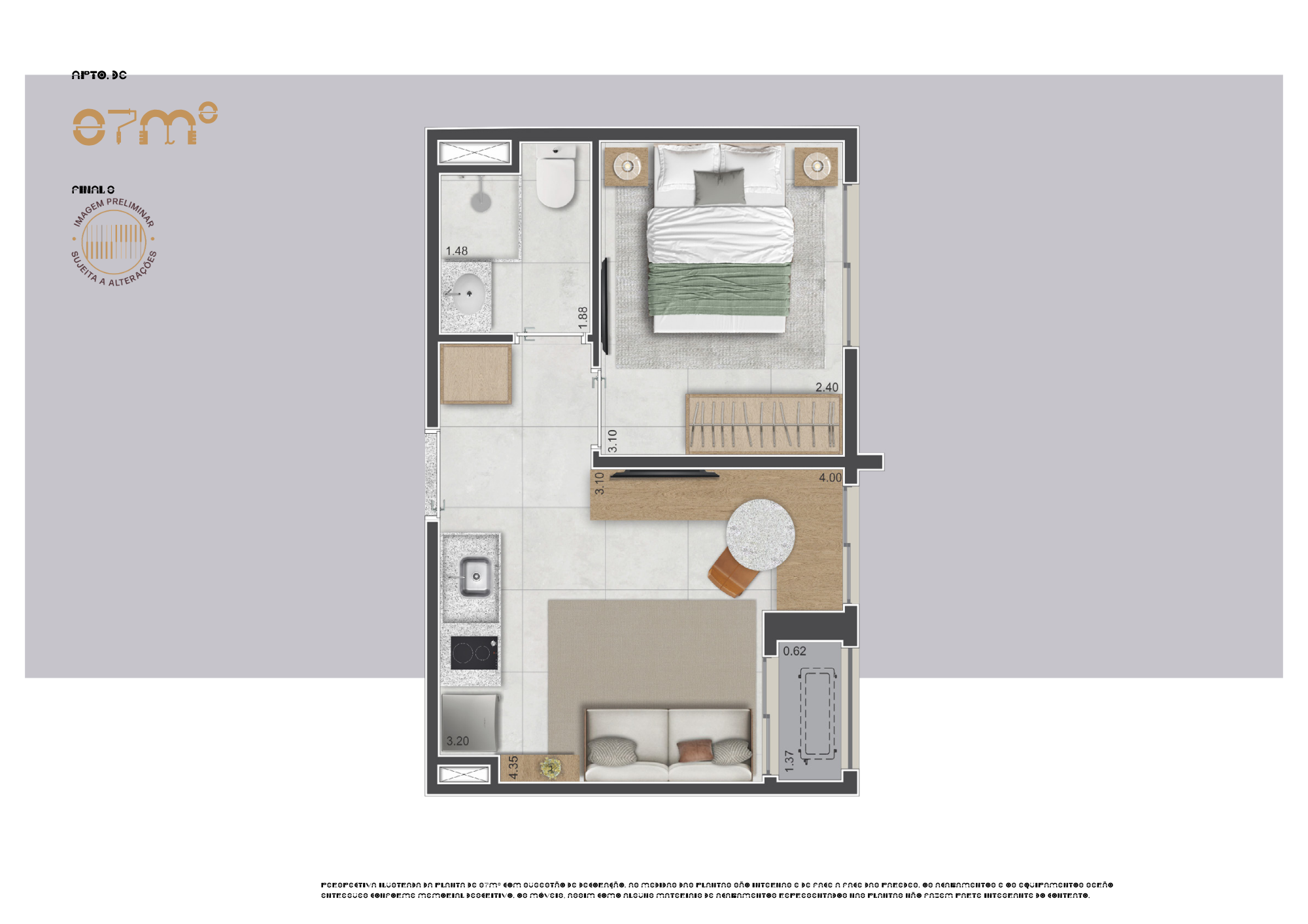 Planta Planta – 27m²