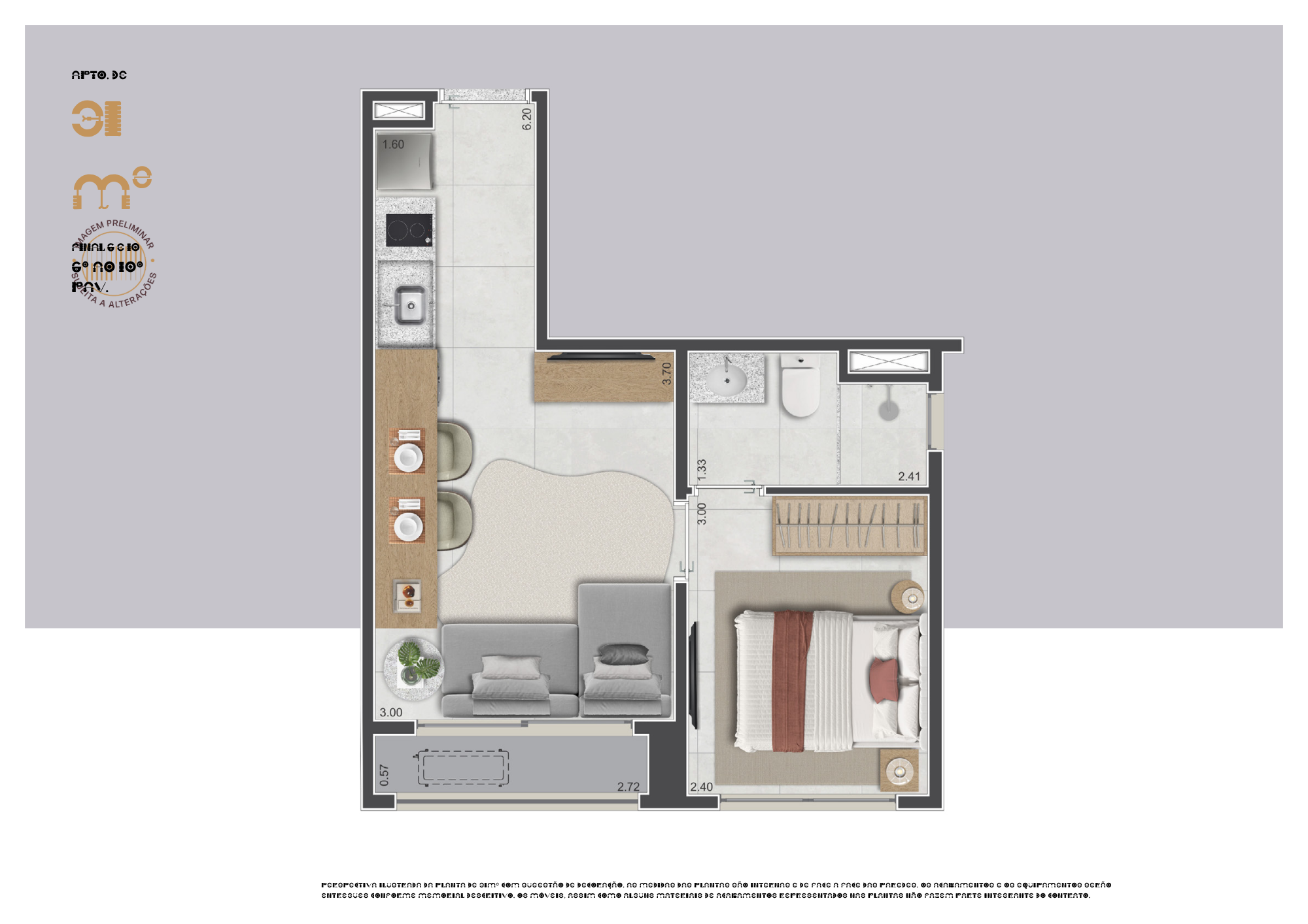 Planta Planta – 31m²