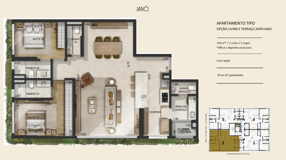 Planta Planta B – Apto