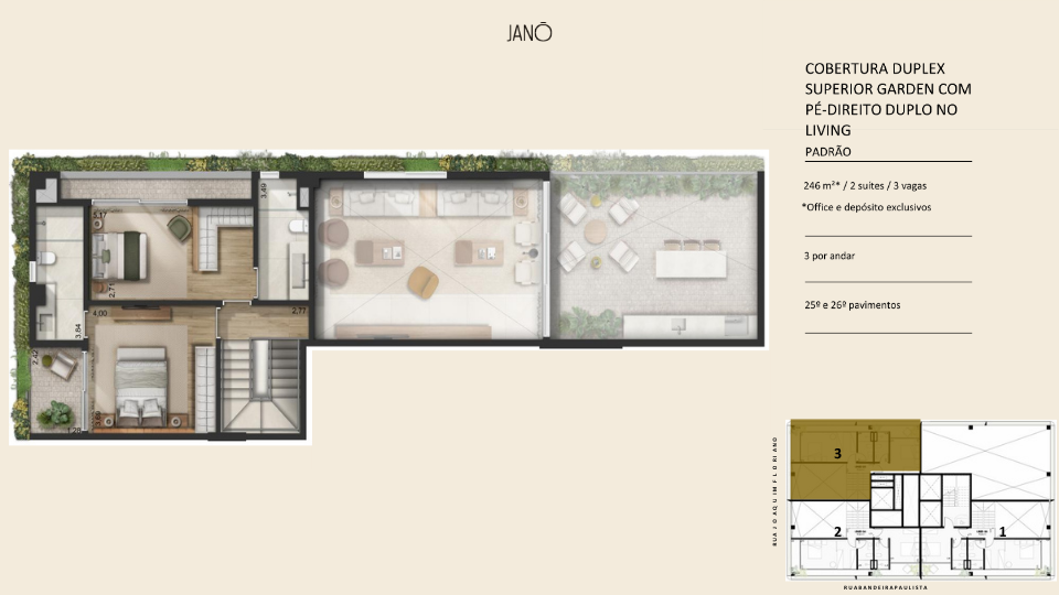 Planta Planta G – Cobertura Duplex